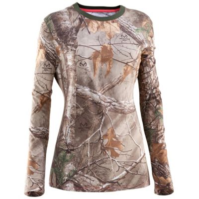 womens under armour charged cotton long sleeve shirt