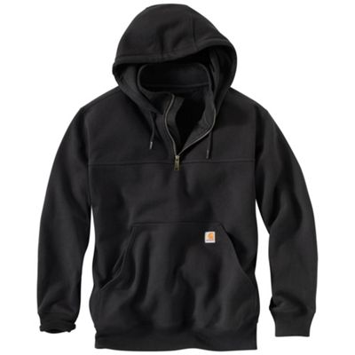 Carhartt Mens Rain Defender Paxton Heavyweight Hooded Zip Mock Sweatshirt