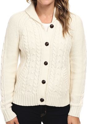 Woolrich Women's Hannah Short Cable Cardigan Sweater - at Moosejaw.com