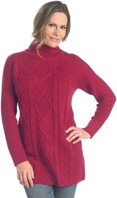 Woolrich Women's Shannon Cable Tunic Turtleneck Sweater - Moosejaw