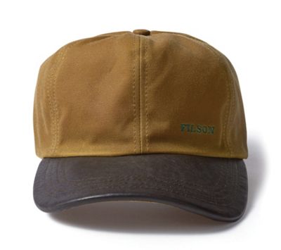 Filson Tin Cloth and Leather Cap Moosejaw