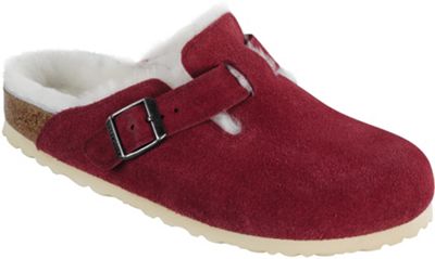 shearling lined birkenstock clogs