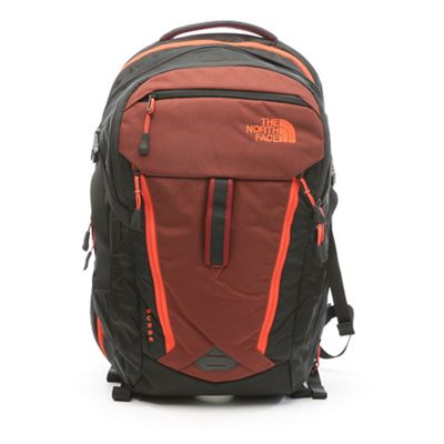 north face surge backpack black