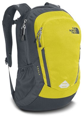 green and yellow north face backpack