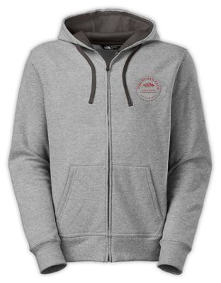 the north face men's patches full zip hoodie