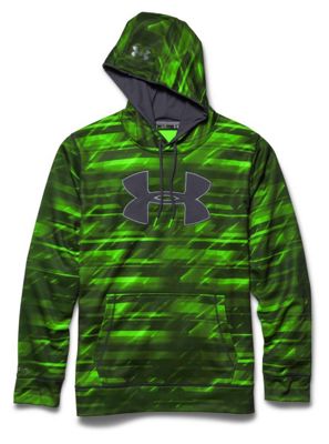 under armour men's storm armour fleece big logo printed hoodie