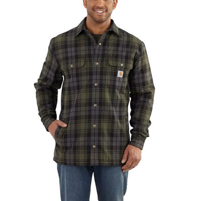 Carhartt Men's Hubbard Sherpa Lined Shirt Jac - Mountain Steals