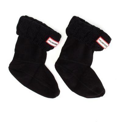 black hunter boot socks