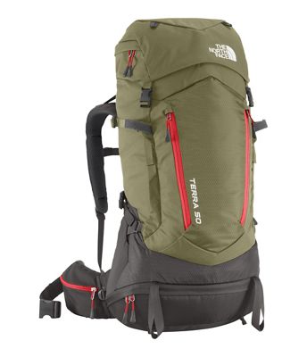 north face terra 50 backpack