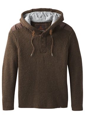 men's hooded henley