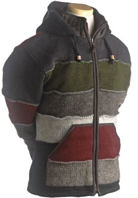 Lost Horizons Mens Patchwork Fleece Lined Sweater