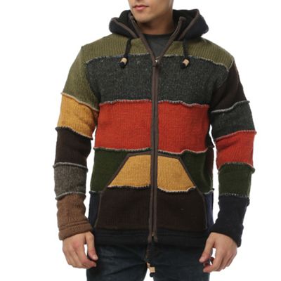 Laundromat Men's Patchwork Fleece Lined Sweater Moosejaw