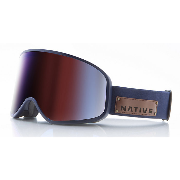 Details about   Native Ski Goggles TENMILE  INSIGNA  2 Lenses 1 Sundown & 1 Rose W/Blue Fit M/L 