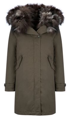 Woolrich John Rich & Bros. Women's Literary Patch Fox Eskimo Coat ...