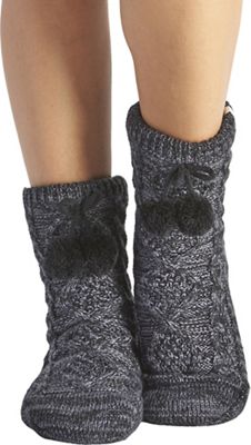 ugg pom pom fleece lined crew sock