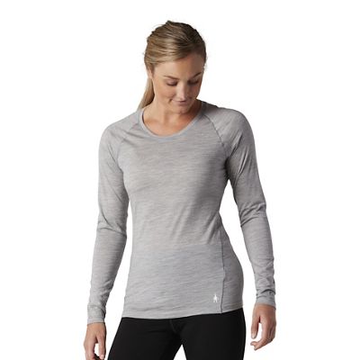 Smartwool Women's Classic All-Season Merino Base Layer Long Sleeve - XS,  Light Grey Heather