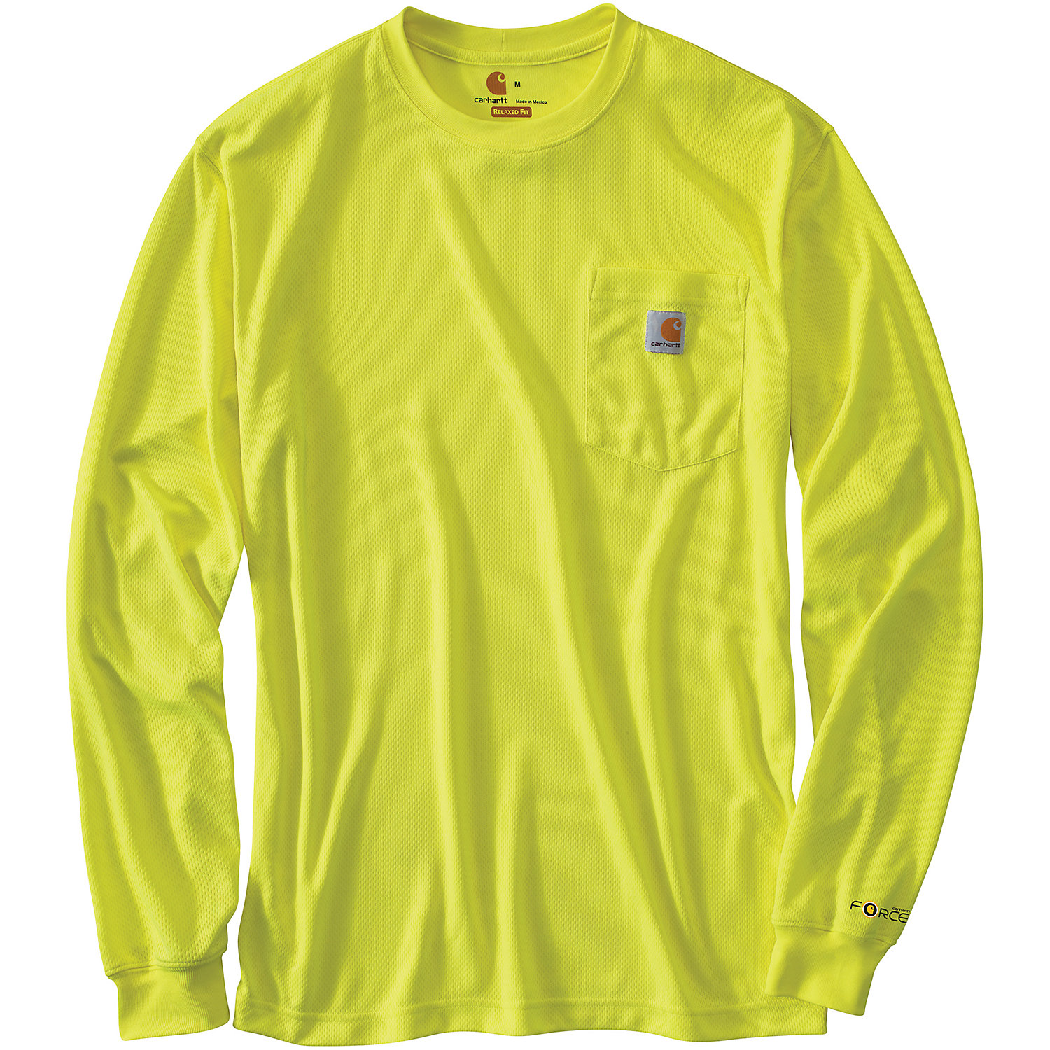 Carhartt Mens High-Visibility Force Color Enhanced LS T-Shirt