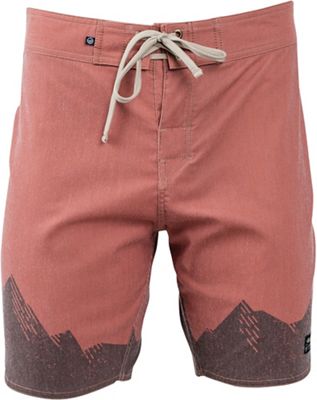United By Blue Men's Ridged Mountains Scallop Boardshort