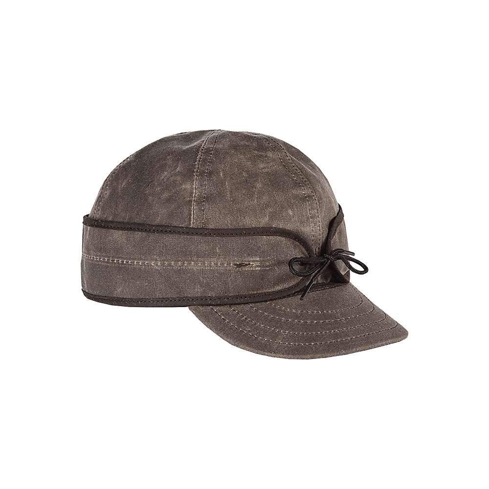 Stormy Kromer Waxed Cotton Cap Lightweight Fall Hat with Earflaps 