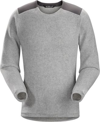 black mens crew neck sweater