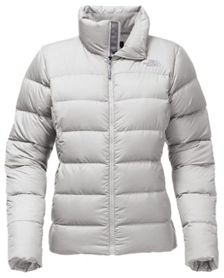 red north face puffer jacket women's