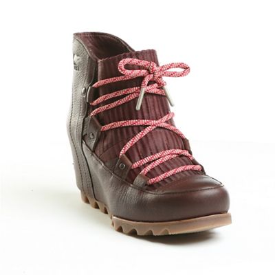 sorel sandy leather wedge boot