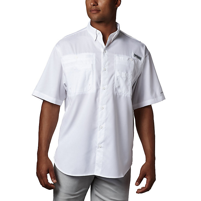 4X Tall Cool Grey Columbia Mens Tamiami II Short Sleeve Shirt