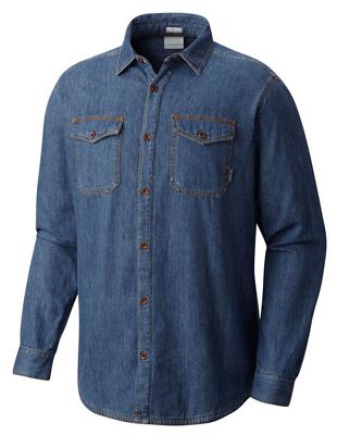 men's flannel lined denim shirt