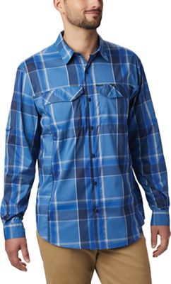 columbia men's silver ridge lite plaid long sleeve shirt