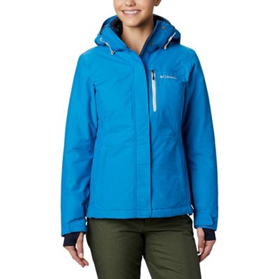 women's snowshoe mountain omni heat waterproof hooded ski jacket