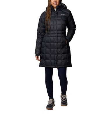 columbia hexbreaker long down jacket