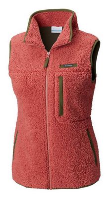 columbia women's mountain side heavyweight fleece vest