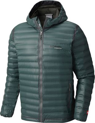 Columbia Titanium Men's OutDry Gold Down Hooded Jacket Mountain Steals