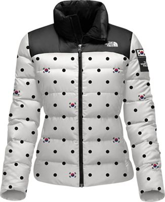 the north face ic nuptse jacket vaporous grey dot print