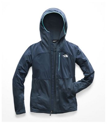 the north face men's progressor power grid fleece hoodie