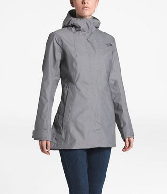 north face women's city midi trench rain jacket