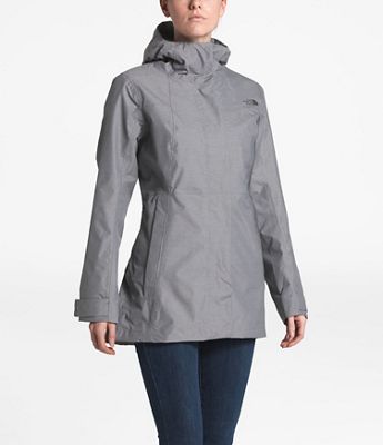 the north face women's city midi trench rain jacket
