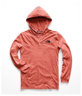 north face tri blend henley hoodie