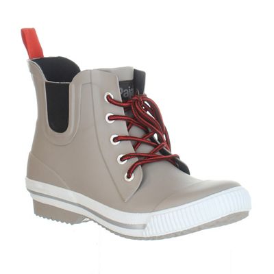 short rain boots with laces