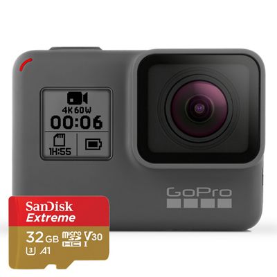 GoPro HERO6 Black Camera with 32GB SD Card Moosejaw