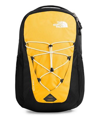 yellow north face bookbag