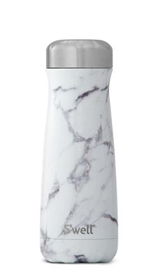 S'well White Marble Collection Traveler
