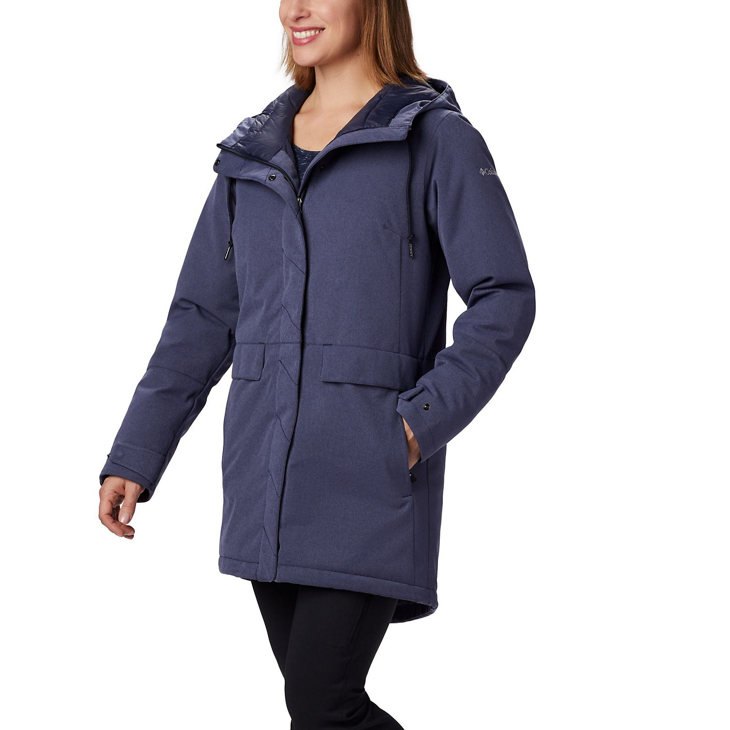 COLUMBIA Nordic Cold Front Womens 1X/2X Plus Size 3-in-1 Parka/Jacket/Coat Blue 