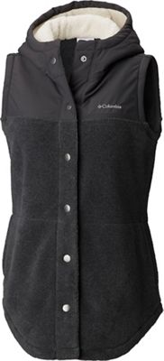 women's black columbia fleece vest