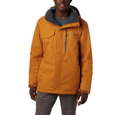 Columbia Men's Cushman Crest Jacket - Small, Burnished Amber Heather