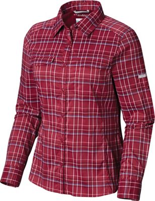 columbia women's silver ridge lite plaid long sleeve shirt