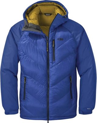 outdoor research women's alpine down hooded jacket