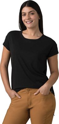 取寄) プラナ ウィメンズ コージー アップ T-シャツ Prana Prana Women's Cozy Up T-shirt Black Camo  通販