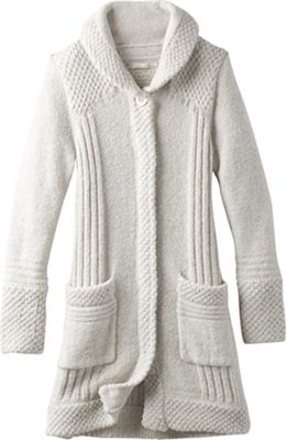 women's long woolen cardigan