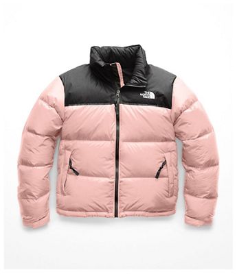 baby pink north face puffer